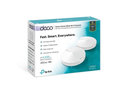 WiFi router TP-Link Deco M9 Plus(2-pack) AC2200 , 2x GLAN, 1x USB/ 400Mbps 2,4GHz/ 1734Mbps 5GHz, BT, ZigBee + darček IP
