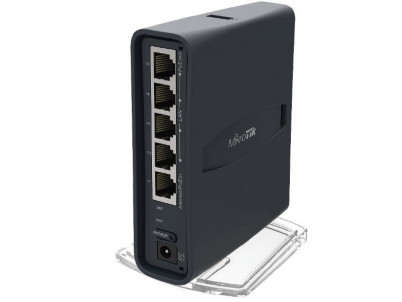 RouterBoard Mikrotik RB952Ui-5ac2nD-TC, hAP ac lite tower, 5x LAN, 2.4+5Ghz, 802.11a/b/g/n/ac, USB, 1x PoE out 