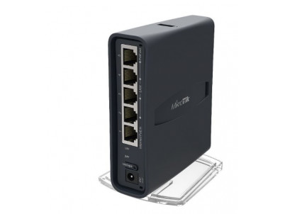 WiFi router Mikrotik hAP ac2 5x GLAN, 2.4+5Ghz, 802.11b/g/n/ac, ROSL4, USB, PSU, indoor