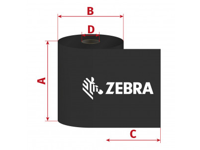 Páska Zebra ZipShip 2100, 89mm x 450m, TTR, vosk