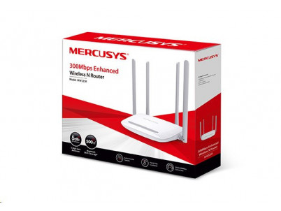 WiFi router TP-Link MERCUSYS MW325R AP/router, 3x LAN, 1x WAN, 2,4GHz 300Mbps