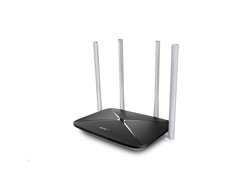 WiFi router TP-Link MERCUSYS AC12 AC1200 dual AP/router, 3x LAN, 1x WAN/ 300Mbps 2,4/ 433Mbps 5GHz