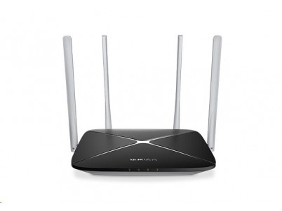 WiFi router TP-Link MERCUSYS AC12 AC1200 dual AP/router, 3x LAN, 1x WAN/ 300Mbps 2,4/ 433Mbps 5GHz