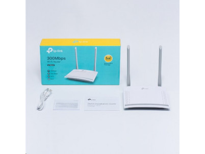 WiFi router TP-Link TL-WR820N AP/router, 2x LAN, 1x WAN, 2,4GHz, 300Mbps