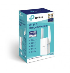 WiFi extender TP-Link RE505X WiFi 6 AP/Extender/Repeater, AX1500 300/1201Mbps, 1x GLAN, fixná anténa