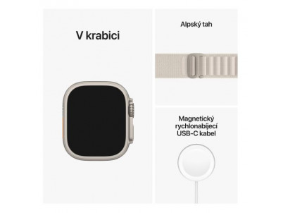 APPLE Watch ULTRA GPS+CE, 49mm Ti St Al Loop