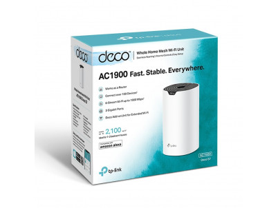 WiFi router TP-Link Deco S7(1-pack) AC1900, 3x GLAN, / 600Mbps 2,4GHz/ 1300Mbps 5GHz