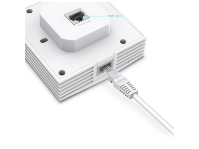 WiFi router TP-Link EAP650-wall AP, 1x GLAN, 2,4 a 5 GHz, AX3000, Omáda SDN