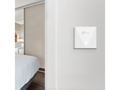 WiFi router TP-Link EAP650-wall AP, 1x GLAN, 2,4 a 5 GHz, AX3000, Omáda SDN