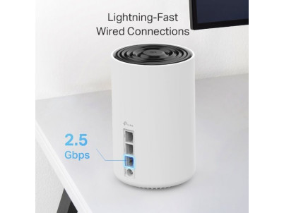 WiFi router TP-Link Deco XE75 Pro(3-pack) AXE5400, WiFi 6E, 1x 2.5GLAN, 2x GLAN / 574Mbps 2,4GHz/ 2402Mbps 5GHz/ 2402 6G