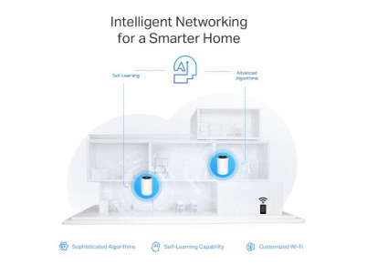 WiFi router TP-Link Deco XE75 Pro(3-pack) AXE5400, WiFi 6E, 1x 2.5GLAN, 2x GLAN / 574Mbps 2,4GHz/ 2402Mbps 5GHz/ 2402 6G