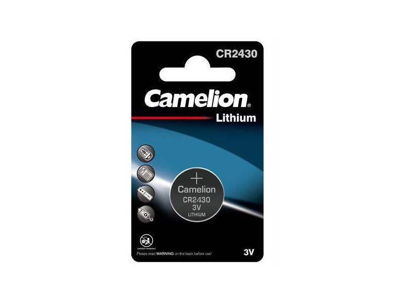 CAMELION CR2430, Lítiová batéria, 3.0V 270 mAh 1ks