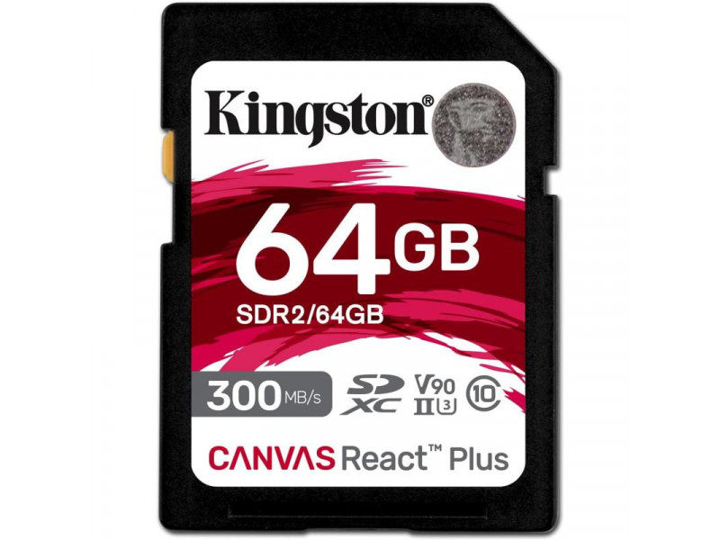 KINGSTON SDXC Canvas React Plus 64GB