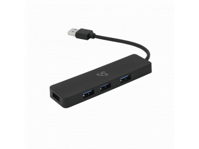 SBOX H-504, 4x USB 3.0 HUB, čierny