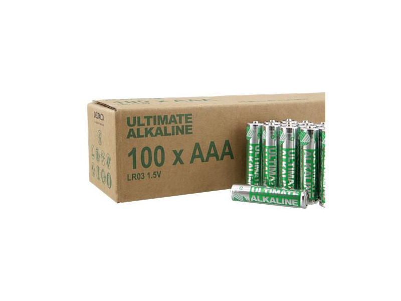 DELTACO ULTIMATE, Batérie alkalické AAA LR03 100ks