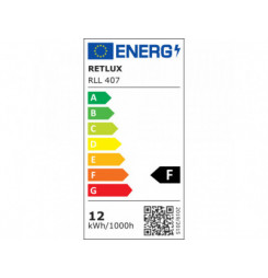 RLL 407 A60 E27 bulb 12W CW RETLUX