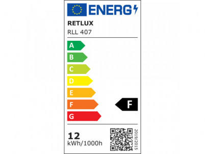 RLL 407 A60 E27 bulb 12W CW RETLUX