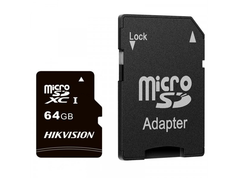 HIKVISION C1, Micro SDXC Card 64GB, Class 10 + A