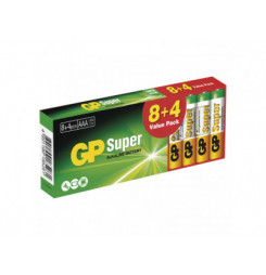 GP Super LR03 (AAA), Batérie, 12ks