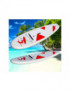 Stand-Up Paddleboard nafukovací s príslušenstvom do 120 kg, 320x84 cm, červeno-biely