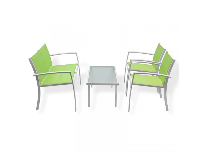 Nábytok záhradný, zelený