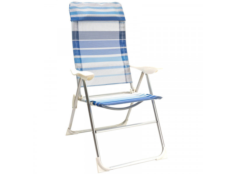 Plážová sklápacia stolička Baltimore, modrá Plážová sklápacia stolička Baltimore, modrá