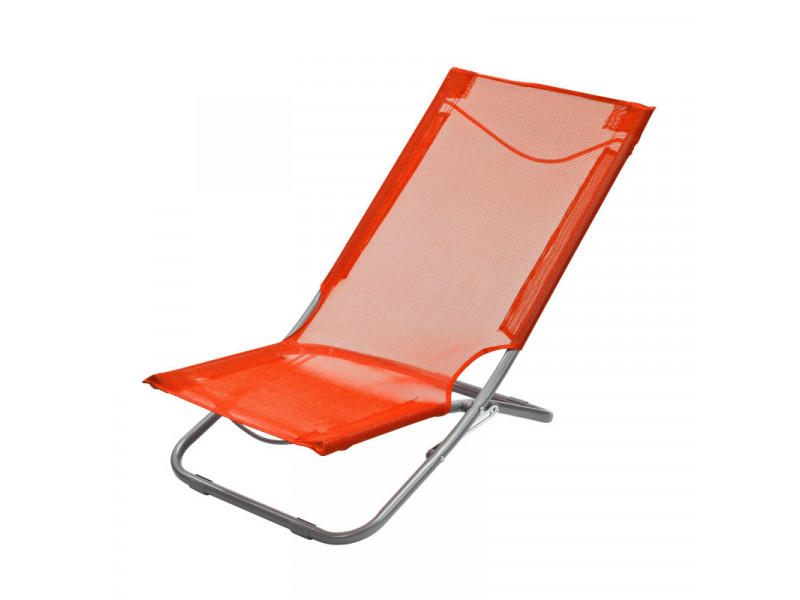 Skladacia plážová / záhradná stolička, oranžová