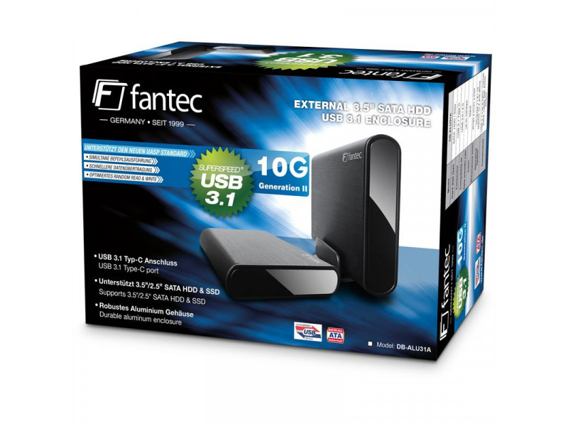 FANTEC DB-ALU31A-10G 3,5" USB 3.0 SATA