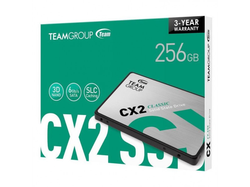 TEAM GROUP CX2 SSD 256GB 2.5"/SATA3/7mm