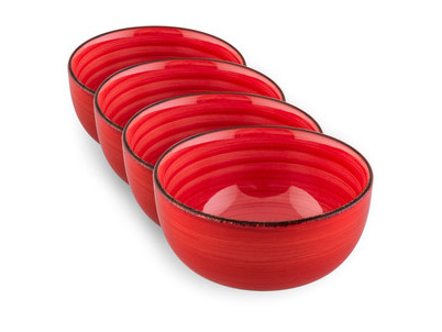 LT9071 Set miska 4ks červen.HAPPY LAMART LT9071 Set miska 4ks červen.HAPPY LAMART