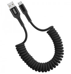 YCU 500 BK špirál. kábel USB A/C YENKEE