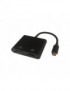 DELTACO Adaptér USB Type C/HDMI, DP, čierny