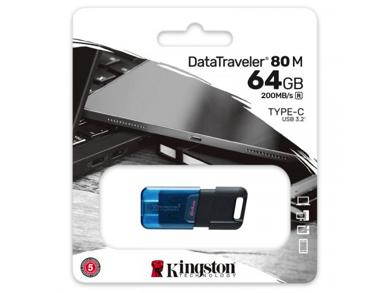KINGSTON DataTraveler 80 M USB Type C, 64GB