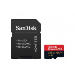 SanDisk Extreme PRO SDXC 256GB 200MB/s V30 + ada