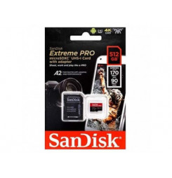SanDisk Extreme PRO SDXC 512GB 200MB/s V30 + ada