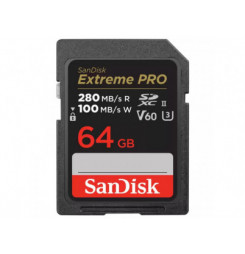 SanDisk Extreme PRO SD karta, 64 GB, V60, C10