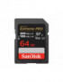 SanDisk Extreme PRO SD karta, 64 GB, V60, C10