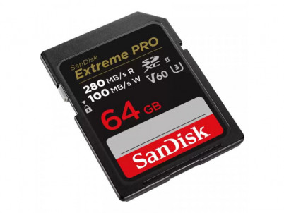 SanDisk Extreme PRO SD karta, 64 GB, V60, C10