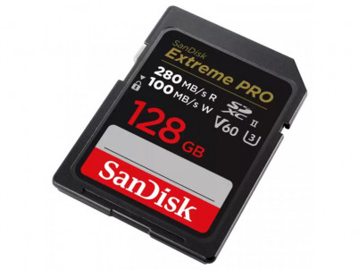 SanDisk Extreme PRO SD karta, 128 GB, V60, C10