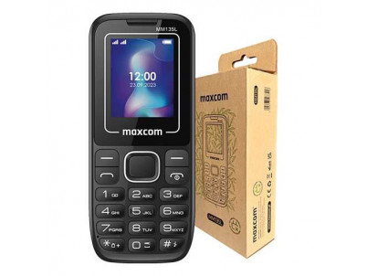 MAXCOM Telefón DUAL Sim MM135 Light, čierno-modrý