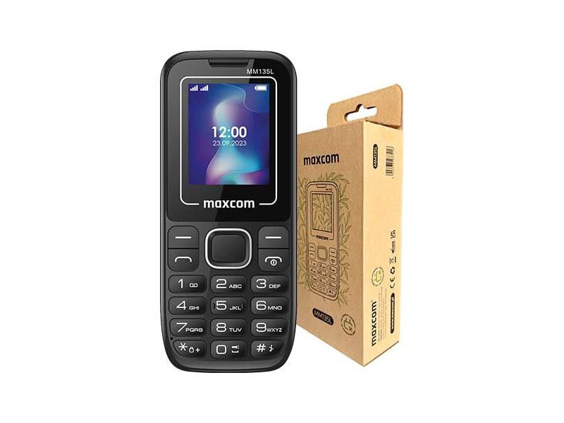 MAXCOM Telefón DUAL Sim MM135 Light, čierno-modrý