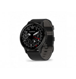 GARMIN VENU 3, Smart hodinky, Black/Slate, Leather