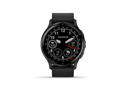 GARMIN VENU 3, Smart hodinky, Black/Slate, Leather