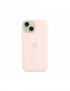 APPLE iPhone 15 Silicone Case, MagSafe, Light Pink