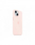 APPLE iPhone 15 Silicone Case, MagSafe, Light Pink