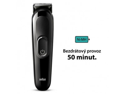 BRAUN MGK 3410, Zastrihávač brady 6v1, Black