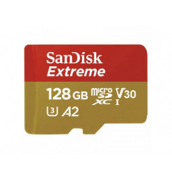 SanDisk Extreme SDXC 128 GB 170MB/s V30 + ada