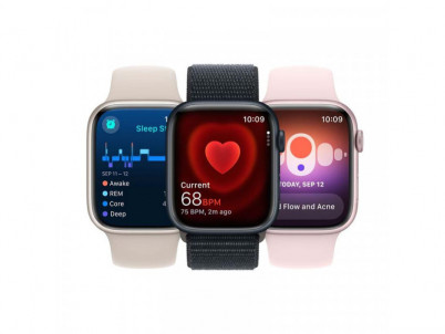 APPLE Watch SERIES 9 GPS, 45mm Mi Al Mi Sp Ban M/L