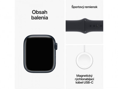 APPLE Watch SERIES 9 GPS, 45mm Mi Al Mi Sp Ban M/L