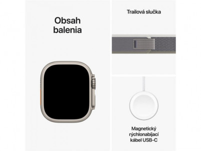 APPLE Watch ULTRA 2 GPS+CE, 49mm Ti GG Tr Loo S/M